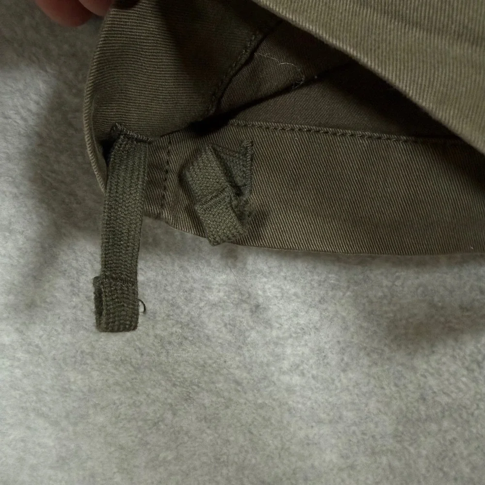 Gap Relaxed Milita Cargo Pants Black Moss Green 30x30 y2k Paratrooper Military